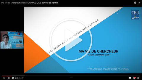 Magali Granger, IDE au CHU de Rennes, à propos de sa pratique de l'hypnoanalgésie en hématologie clinique au CHU de Rennes