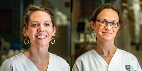 Adeline Bellec et Laëtitia Le Bars, infirmières coordinatrices de greffe / CAR T-cells au service d'hématologie du CHU de Rennes