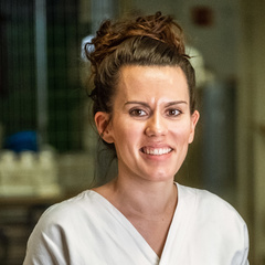 Laureline Bothorel, socio-esthéticienne au service hématologie du CHU de Rennes